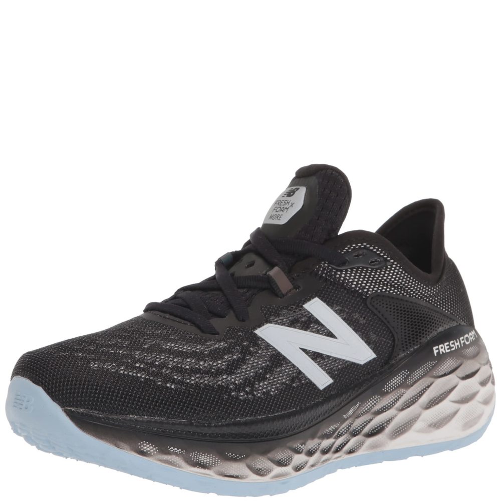NEW BALANCE WOMEN'S FRESH FOAM MORE V2 RUNNING SHOE, BLACK/OUTERSPACE, 6